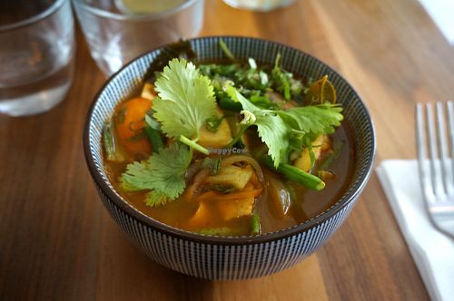 Tom Yam Soup at Kapunka Vegan in Paris