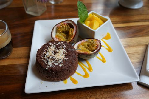 Moelleux au chocolat at Kapunka Vegan in Paris