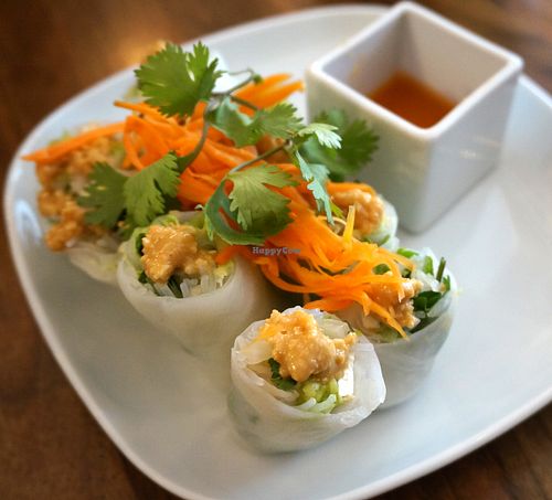 Spring rolls at Kapunka Vegan in Paris