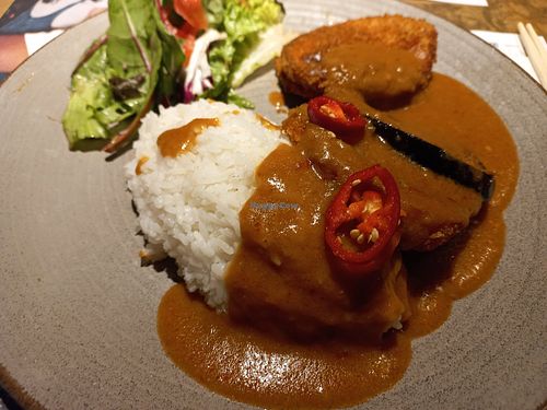 Katsu curry with aubergine, squash and pumpkin at Wagamama in Bromley