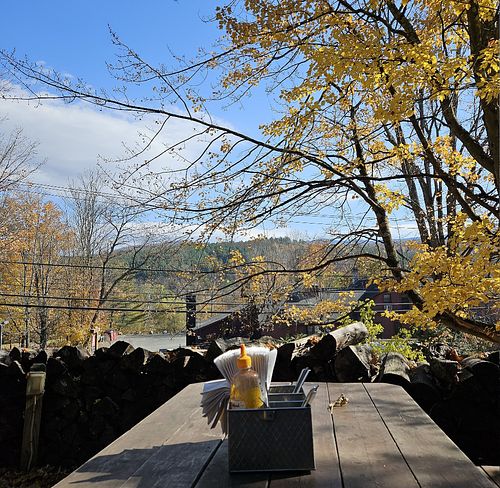 View-fall colors at Ranch Camp in Stowe