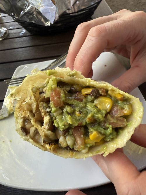 Plant power burrito  at Ranch Camp in Stowe
