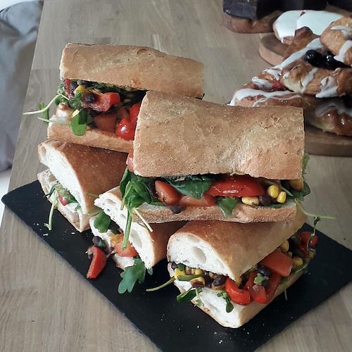 Vegan sandwich at Mayze - Finnieston in Glasgow