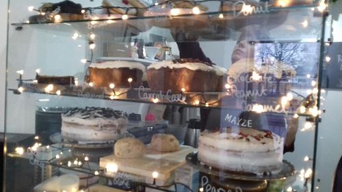 All these cakes are vegan! at Mayze - Finnieston in Glasgow