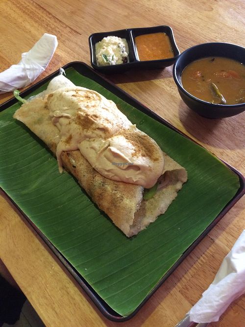 Hummus dosa at Masala Dosa Street Kitchen - MDSK in Phnom Penh