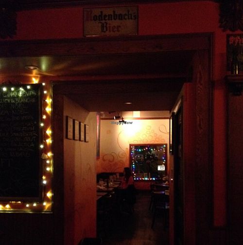 inside the bar at The Belgian Cafe in Philadelphia