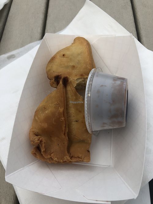 Samosas  at Raj's Funnel Cakes in Gatlinburg
