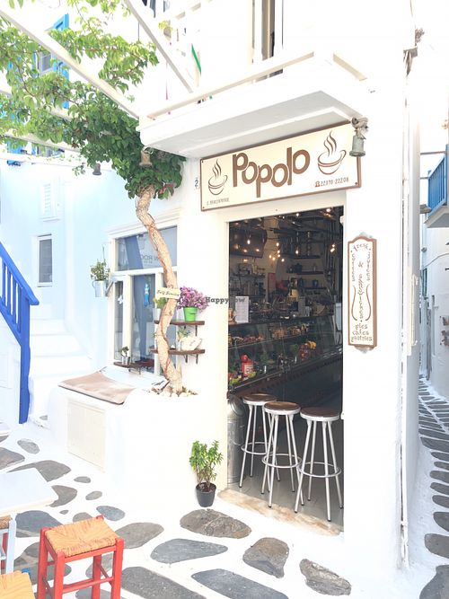 From the front at Popolo in Mykonos