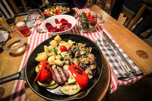 vegan pan at Kulinarium in Sibiu