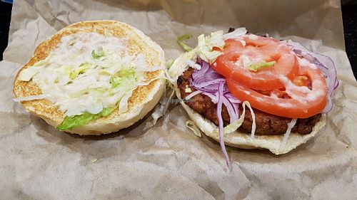 Impossible burger at EddieWorld in Yermo