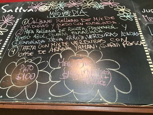 Number 3 and 4 are vegan  at Sattva 2 in Buenos Aires