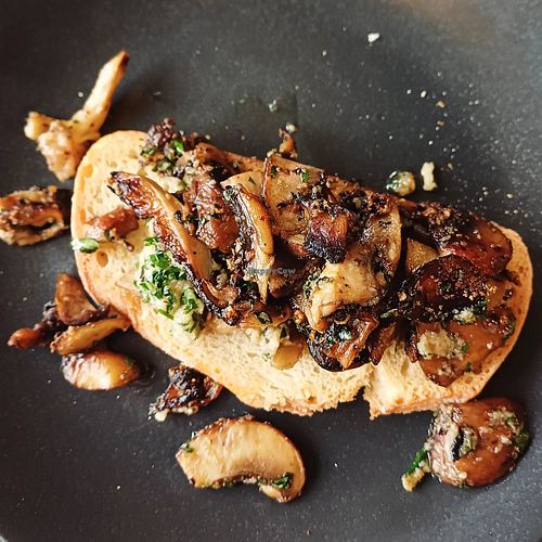 Sautéed mushrooms on toasted bloomer at Ego at The Running Mare in Chelmsford