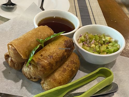 Lumpias  #Veganuary at Green Earth Cafe in Naga