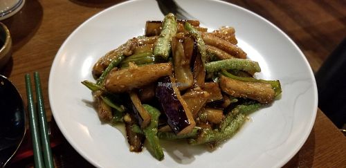 Peppers and aubergine at Old Bailey in Hong Kong Island
