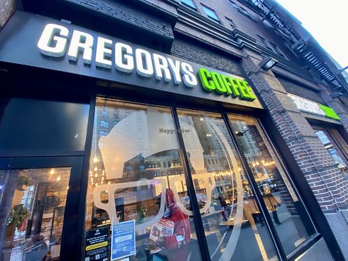 outside  at Gregory's Coffee - 7th Ave in New York City