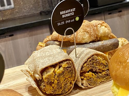 burrito  at Gregory's Coffee - 7th Ave in New York City