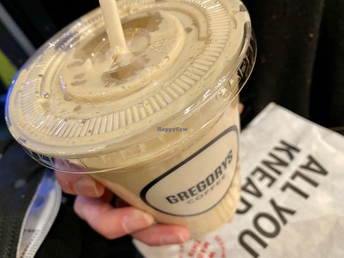 peanut butter & banana shake  at Gregory's Coffee - 7th Ave in New York City