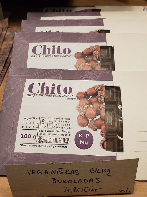 Vegan chocolates at Parduotuvėlė in Vilnius