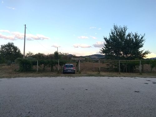 the parking just in front  at Agriturismo La Lenticchia in Forli