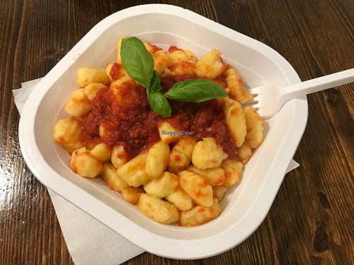 Gnocchi with tomato sauce at Pastificio Artigianale di Canneto in Genoa