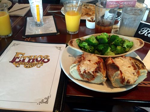 Meatless Ball Sub w/ Steamed Broccoli at Ethos Vegan Kitchen in Winter Park