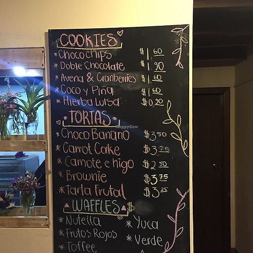 Menu at Zatua Miski in Cuenca