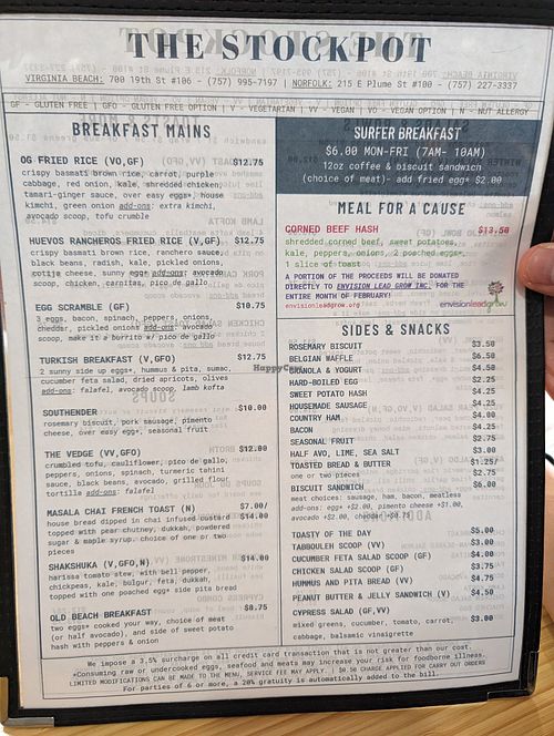  at The Stockpot in Virginia Beach