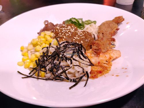 Turmeric sand tea sauce noodles at Shū Xìng Táng 蔬杏堂 in Jiaoxi