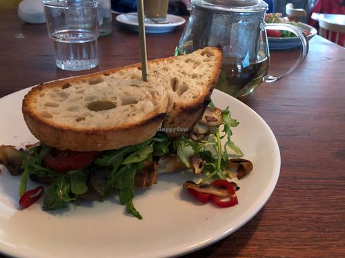 Vegan sandwich at Kaffi Laekur in Reykjavik