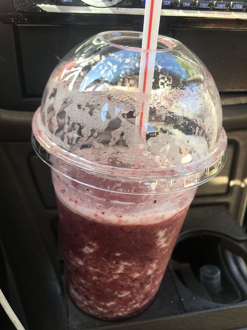 Charm city boot camp!!! My favorite (it’s melting)!! I get it without milk. It has wheat germ and flaxseed which gets me full and going lol I love there black bean burger as well.  at Flying Avocado in Owings Mills