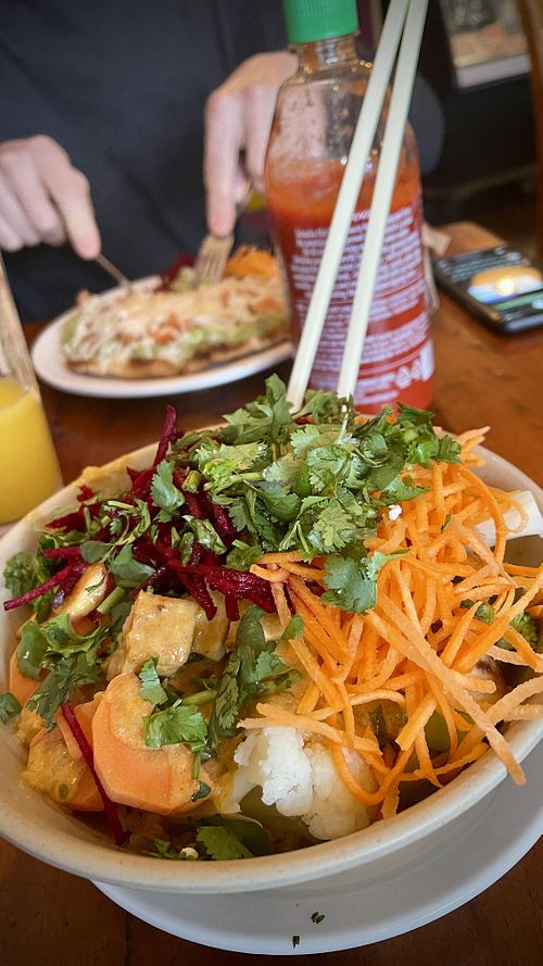 Thai Dragon Bowl #Veganuary at The Naam in Vancouver