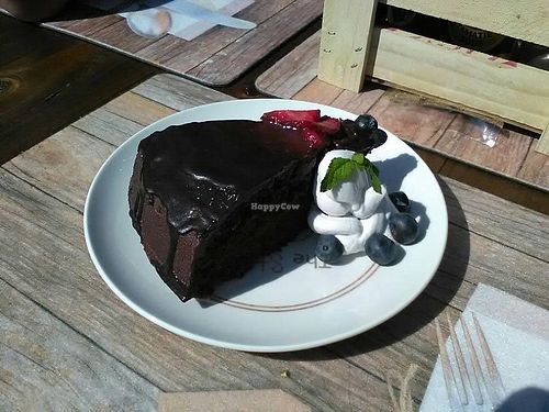 Amazingly tasty chocolate cake with whipped coconut cream. at Gift From Earth Health in Benoni