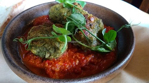 Pine nut & carrot falafel at The Bay Horse in Keighley
