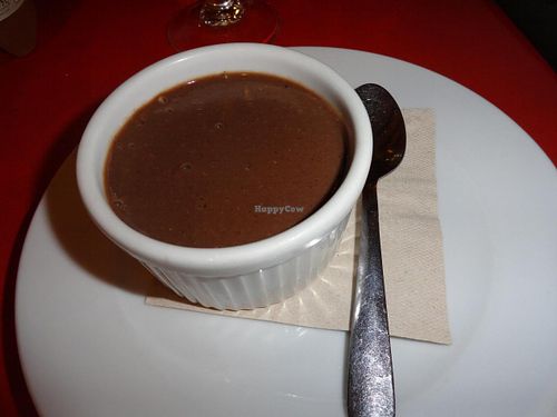 Carob cream at L'Hortet in Barcelona
