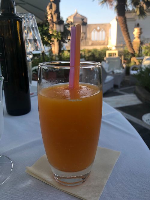 Fresh squeezed oj  at Luxury Villa Excelsior Park in Capri