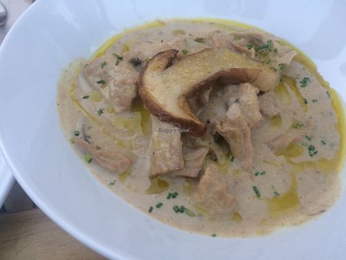 Eura con boletus at Cor de Carxofa in Benicarlo