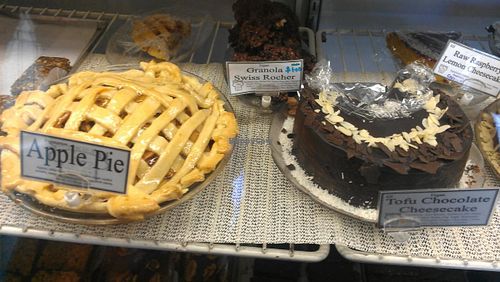 vegan cakes at Sweet Cherubim Restaurant and Bakery in Vancouver