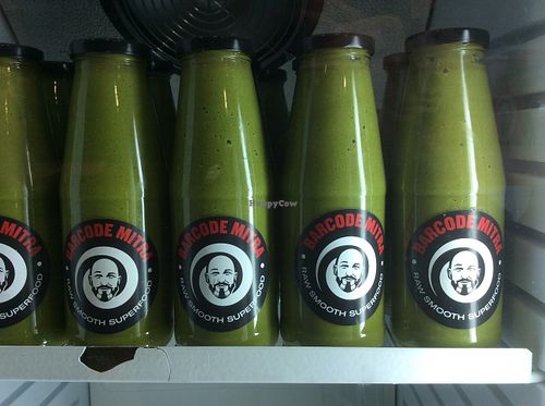 A green raw super smoothie awaits you! at Barcode Mitra in Zagreb