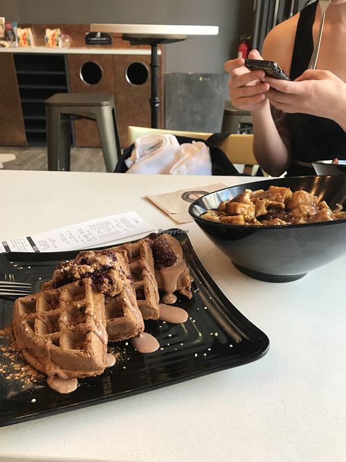Waffles and poutine  at Copper Branch in Kingston