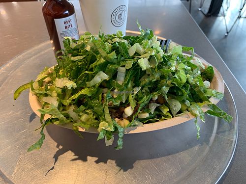 Soyfritas salad. Monster bowl! at Chipotle in Vestavia Hills