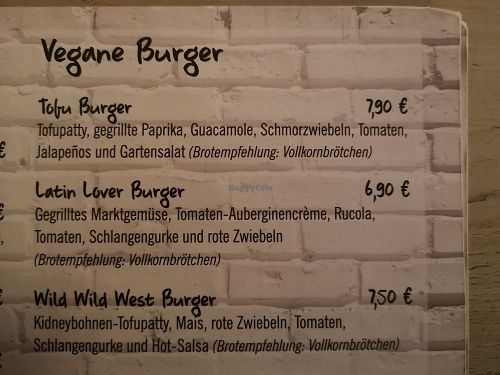 Vegane Burger at Burgerado in Herne