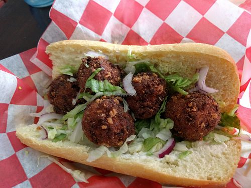 Crabby Sammy at Thank Goodness It's Vegan in Goshen