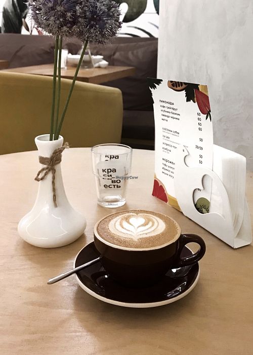 Vegan Cappuccino  at Krasivo Est in Kharkiv