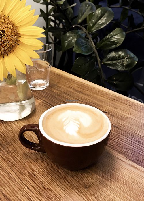 Vegan Cappuccino  at Krasivo Est in Kharkiv