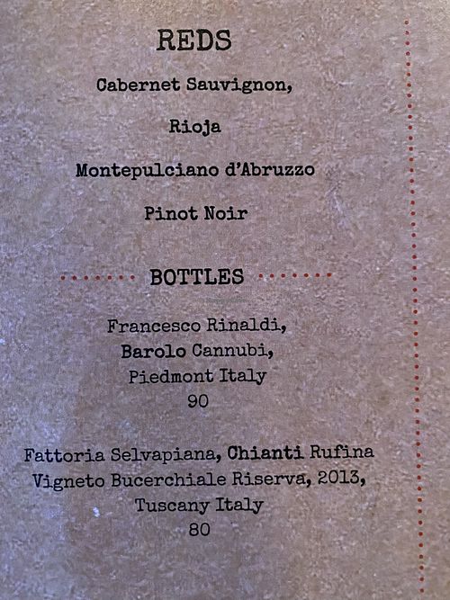 Red wi e  at Terra Luna in North Truro