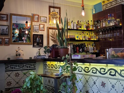 Interior of the restaurant at Fonzo in Malaga