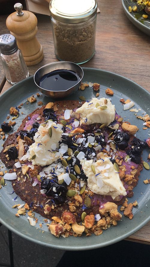 Pancake: White Men Can’t Jump (GF, V) at Youeni in Castle Hill