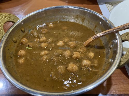 Chana masala. Less tomato than I’m used to but wonderful flavor!  at Tamarind in Cranberry Township