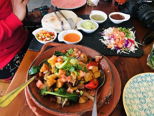 Fajita , can be made vegan at The Green Room in Lagos