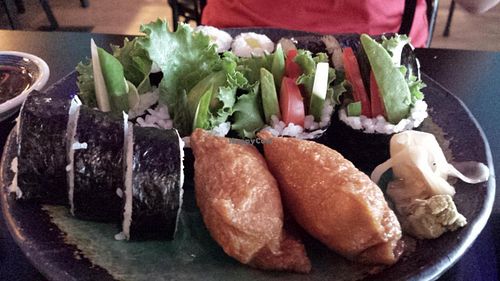 vegan sushi at Midori's Floating World Cafe in Minneapolis